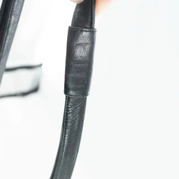 Bally Vintage Black Lamb Leather Shoulder Bag Made In Italy Diamond Quilted - Picture 4 of 12